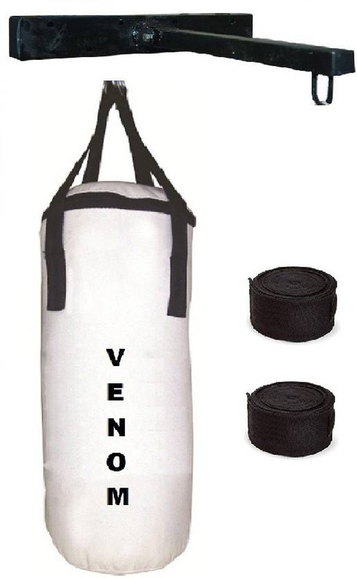 VENOM 30 Inch Long, CANVAS Material, Filled Punching Bag along with