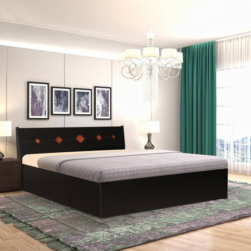 Barewether Maple Engineered Wood King Box Bed, 191 cm x 212 cm (6.27 ft x 6.96 ft)
