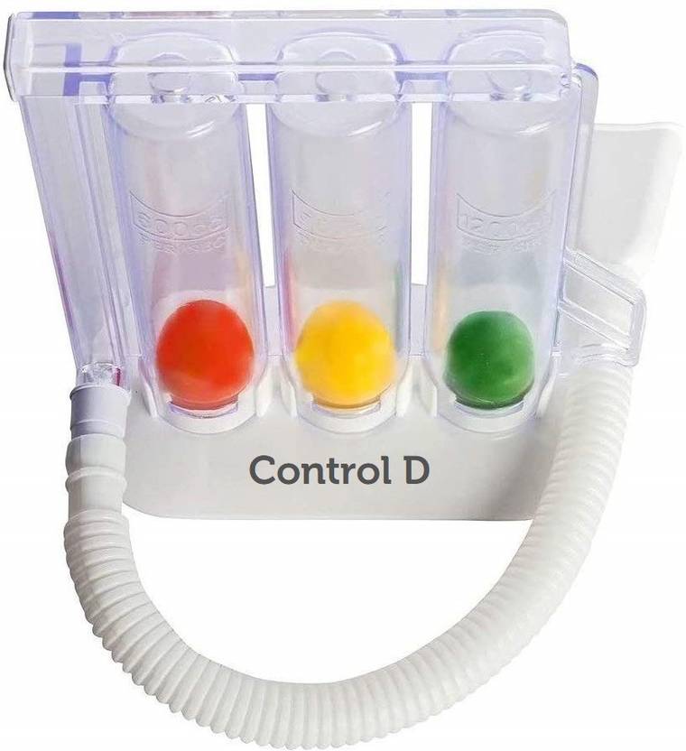 Control D 3 Ball Lung Exerciser Respiratory Spirometer 3 Ball