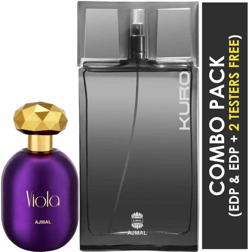 Ajmal Viola EDP Perfume 75ml for Women and Kuro EDP 90ml for Men Eau de ...