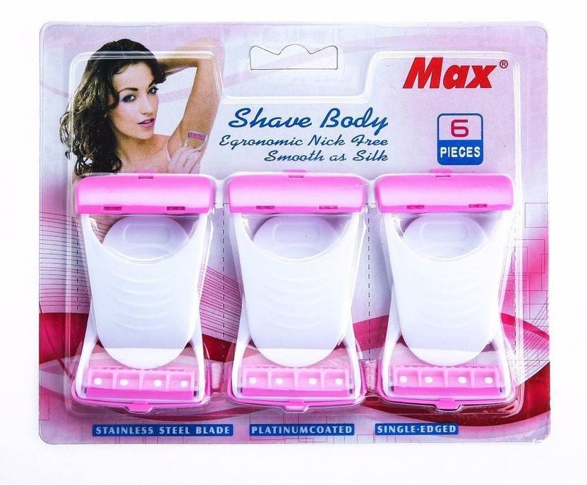 MAX WoderStar Present Premium Quality Women Razor Disposable Body Shaving Bikini Razor. (6 Blades Combo), Women