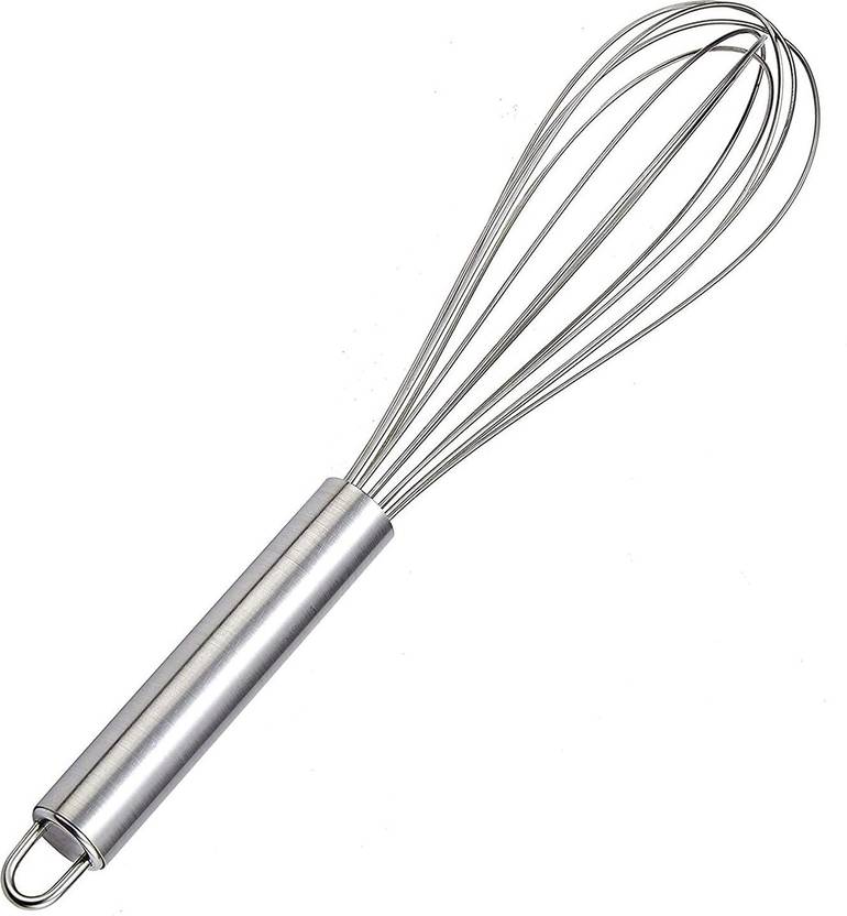 Tuelip Stainless Steel bread dough whisk whipper for pastry,cake, pizza, whisker for eggs, cream, frother for milkshake, lassi, buttermilk, soup, coffee Great alternatives to a blender, mixer or hook Stainless Steel Balloon Whisk