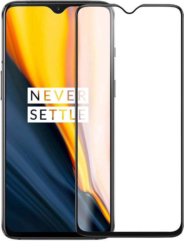 Amzio Edge To Edge Tempered Glass for Oneplus 7, OnePlus 6T, (6D)