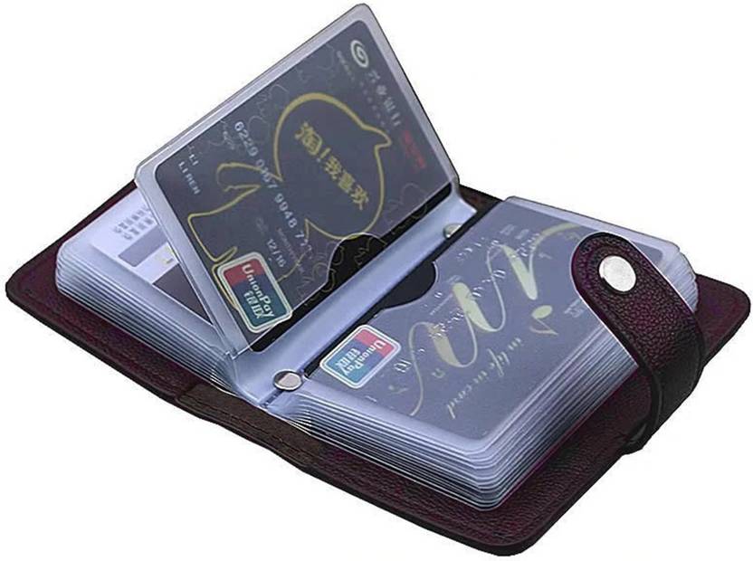 Flipkart SmartBuy Brown 28 Slots Leather Business 24