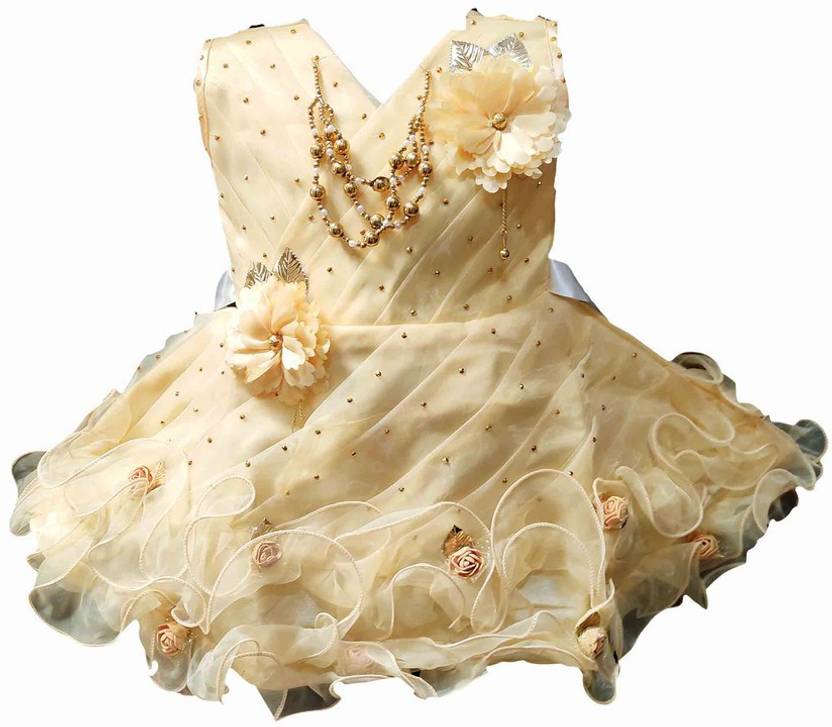 socho samjo Baby Girls Midi/Knee Length Festive/Wedding Dress