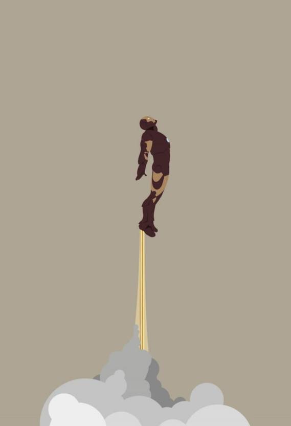 Tony Starc Powers Ranger Paper Print