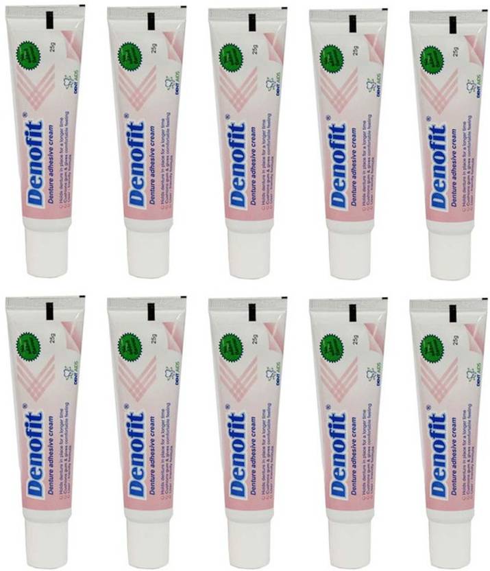 Denofit Denture Adhesive Cream 25g Pack 10 Toothpaste Buy Baby Care