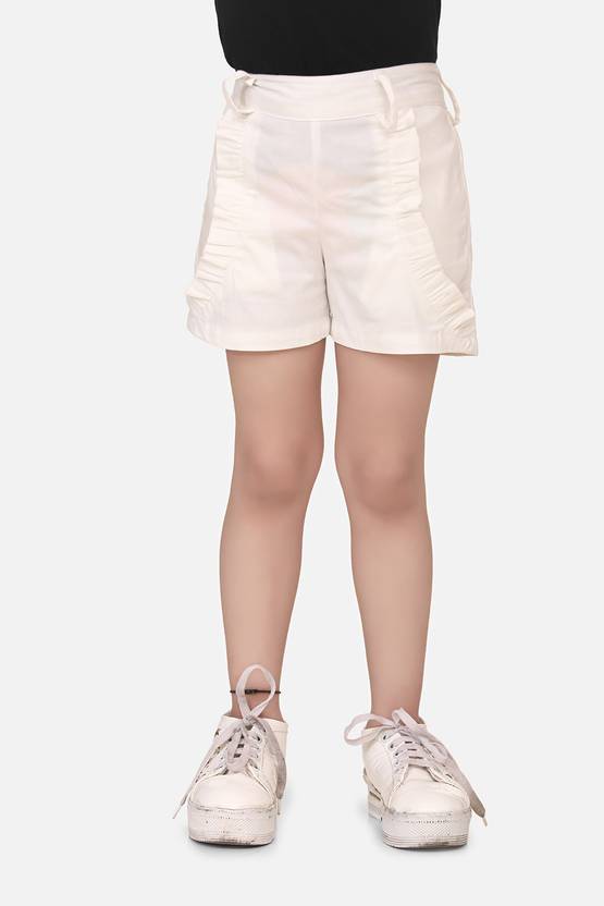 CUTIEKINS Short For Girls Casual Solid Lycra Blend