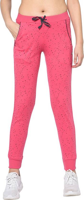 Femea Polka Print Women Pink Track Pants