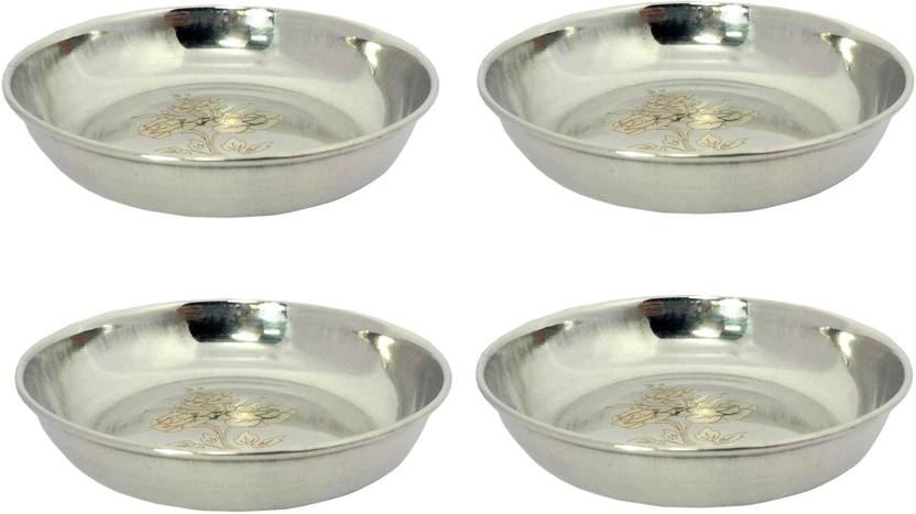 A&H Stainless Steel Dessert Bowl Unbreakable IceCream Halwa Desert serving Bowl katori
