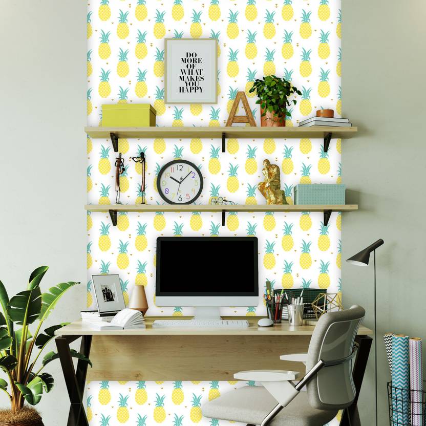 Asian Paints 45 cm EzyCR8 DIY Peel & Stick Wallpaper Quirky Tropical