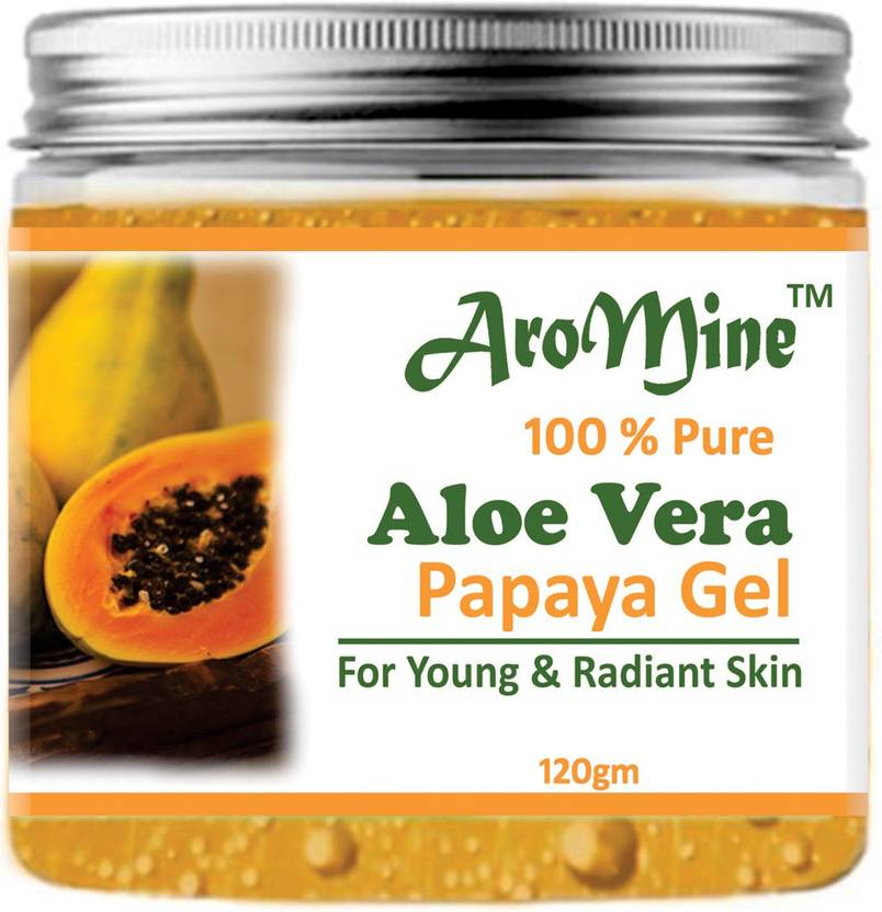 Currently unavailable AroMine 100% Pure Papaya Aloe Vera Gel for Beautiful Skin & Hair-(120gm)