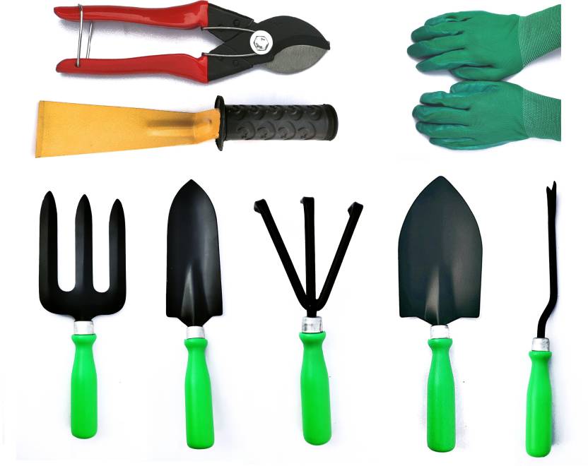 Daffodil Garden Tools Set With Khurpi Pruner And Gloves Garden Tool Kit 