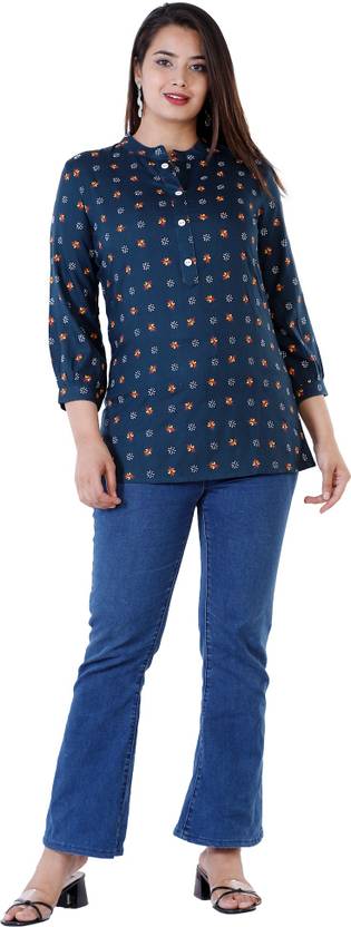 DMP FASHION Printed Viscose Rayon Straight Kurta for Women