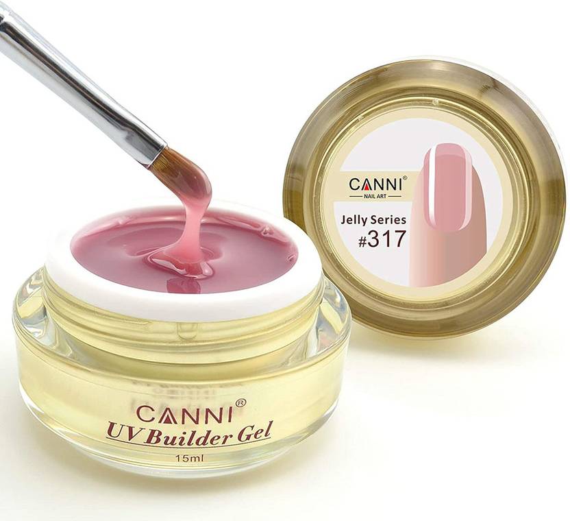 Canni Golden bottle Camouflage thin easy dry UV Soak Off Jelly Nail builder gel extend shaping gel lacquer C_317 C_317