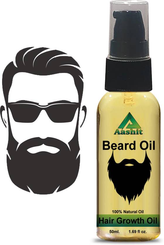 Aashit Beard Growth Oil For Men infused with Vetiver and 4 Essential oils for Effective Beard