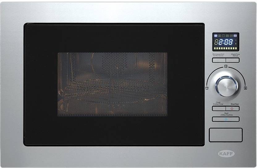 Kaff 28 L Built-in Oven with Black Reflective Glass Fascia, Multi-Functional with Light, Rotisserie, F...
