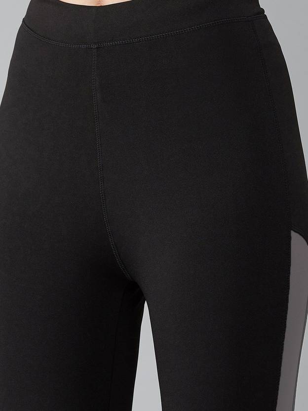 Solid Women Black, Grey Tights