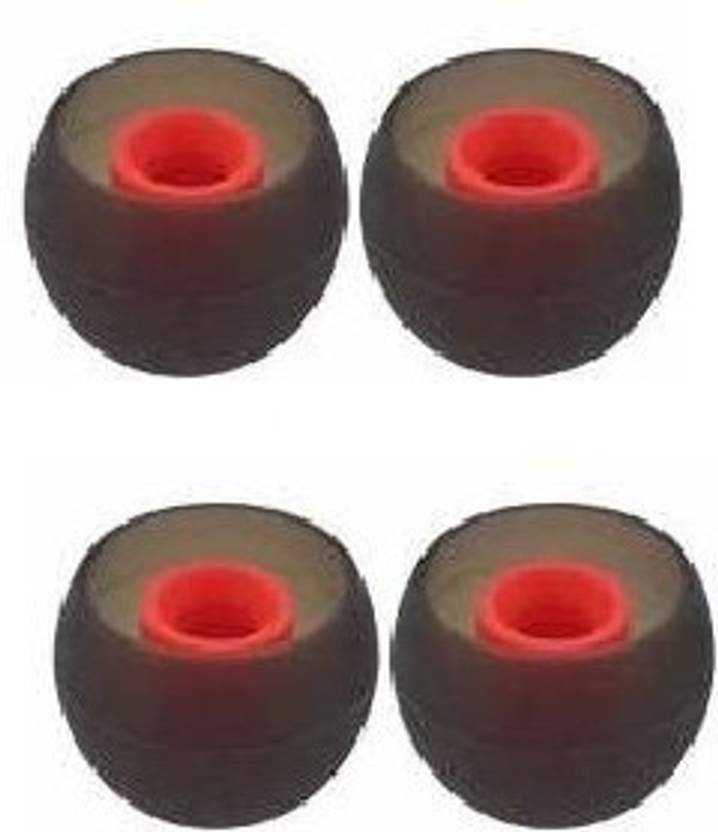 BBS PRO Red 4 pcs Earbuds Rubber earphone tips replacement headphone ear cushion ear buds for bluetoot...