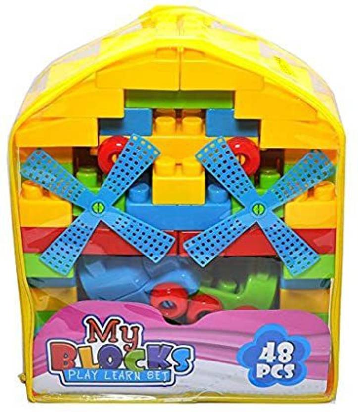 Happy Bachpan Multi Colour Building Bricks and Blocks for Kids in a ...
