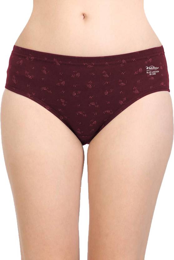 WHITE ROSE Women Hipster Maroon Panty