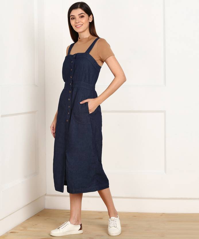 tokyo talkies denim dresses Buy Tokyo Talkies Women's Denim A-Line Dress at Amazon.in