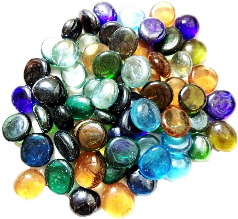 Green Plant indoor Pebbles110 Polished Square Marble Pebbles