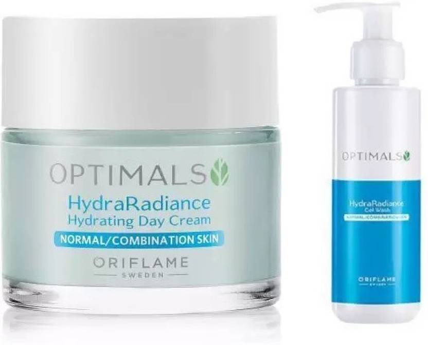 Oriflame Optimals Hydra Radiance Hydrating Day Cream and gel wash combo