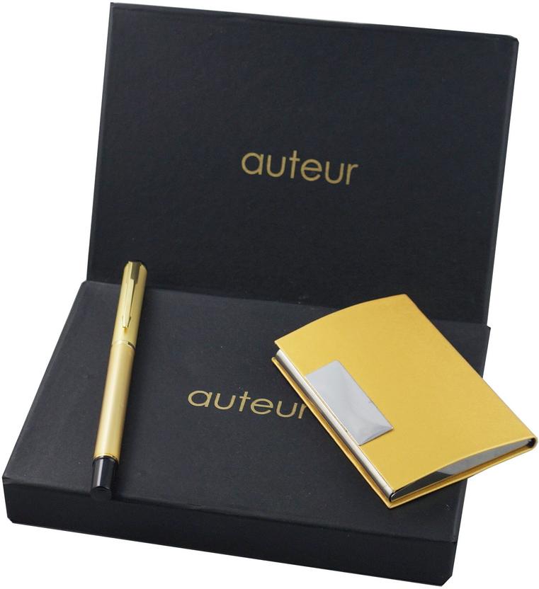 Auteur Gold Roller Pen & A Premium RFID Safe Card