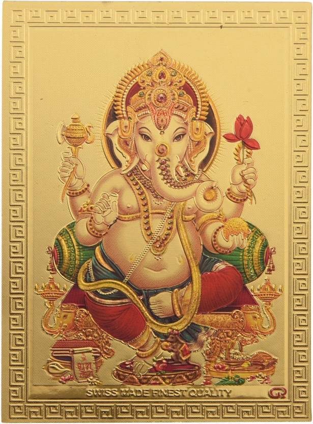HAWAI Shree Ganesh 24k Gold Plated Yantra