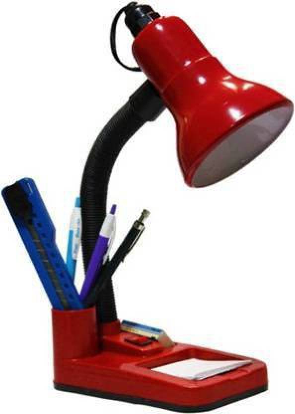 pooshu Red Study lamp Desk Light for School and College Students Study ...