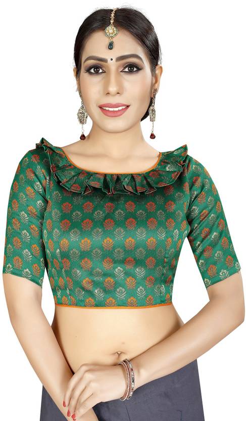 AANZIA Unstitched Jacquard Blouse Material Self Design