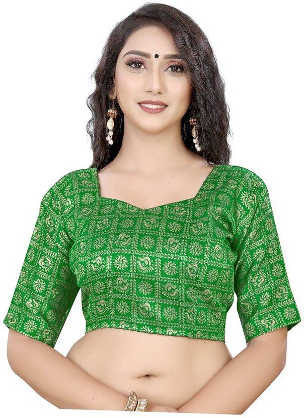 AANZIA Unstitched Jacquard Blouse Material Self Design