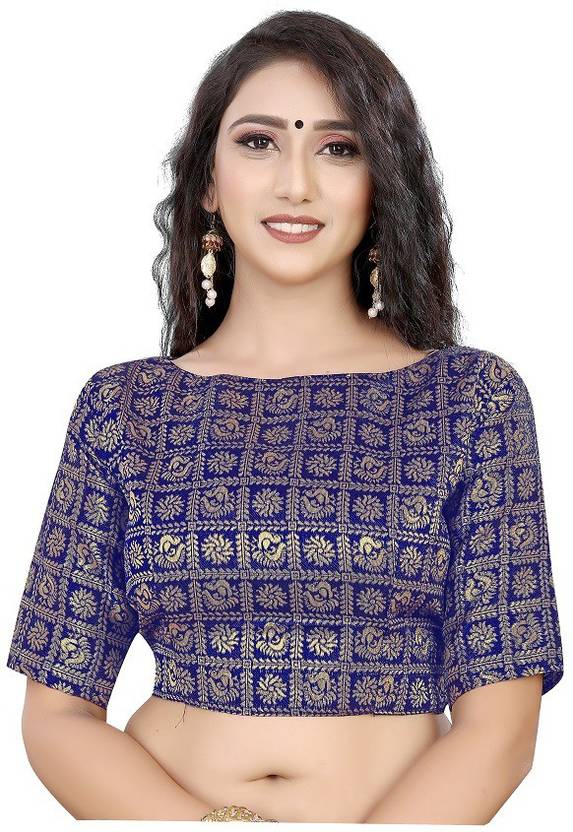 AANZIA Unstitched Jacquard Blouse Material Self Design