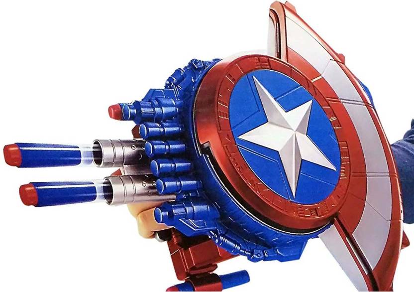 Toyzwonder Avengers Captain America Shield Shooting Blaster Dart Gun ...