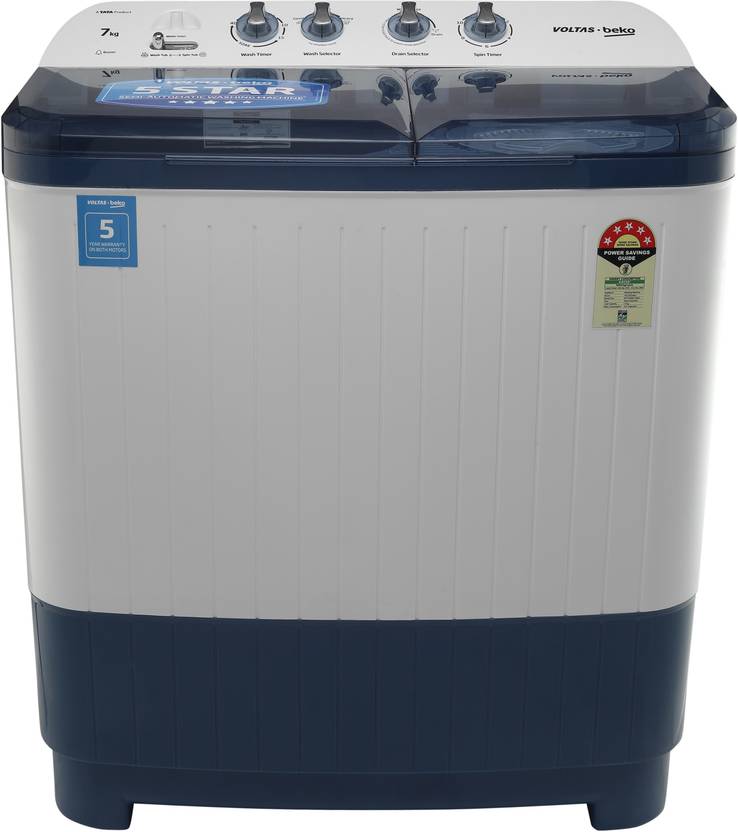 Voltas Beko by A Tata Product 7 kg Semi Automatic Top Load Washing