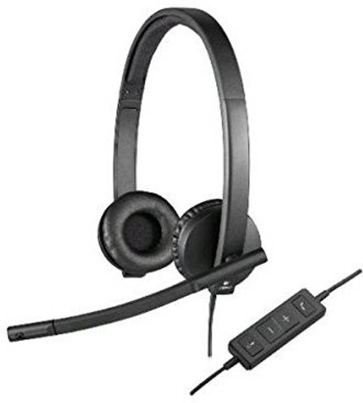 Logitech Usb H570E Corded Double-Ear Headset (981-000574) Wired Price ...