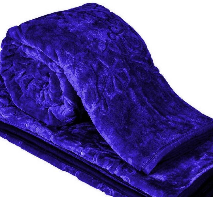 SPENTO Self Design Double Mink Blanket for Mild Winter Buy SPENTO