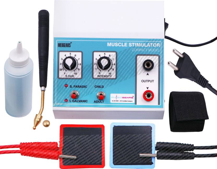 MEDGEARS Mini MS 2 Channel Machine Muscle Stimulator Machine Galvanic