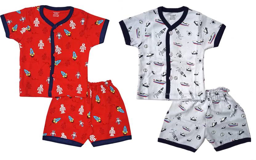 Cucumber Baby Boys & Baby Girls Casual Tshirt Shorts Price in India