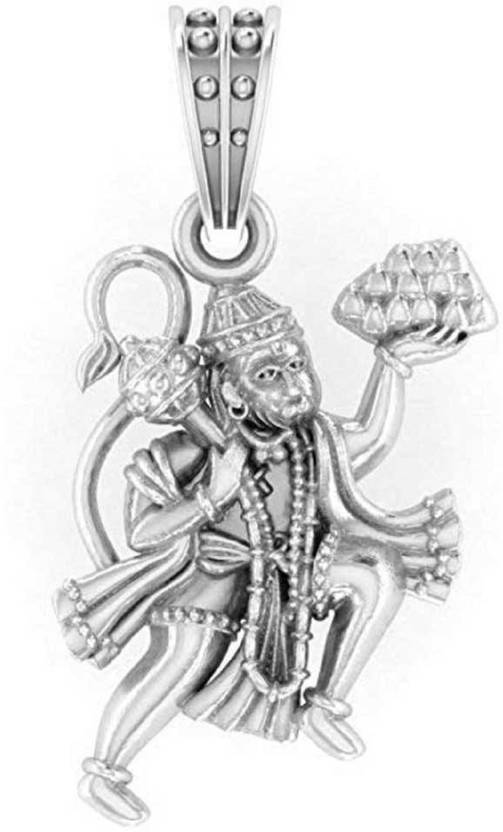 Silver bajrangbali pendant clearance