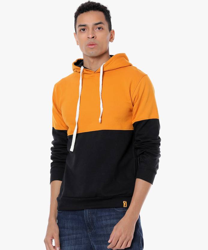 Ajio Color Block Crop Hoodie Price History Of Men Full Sleeve Color