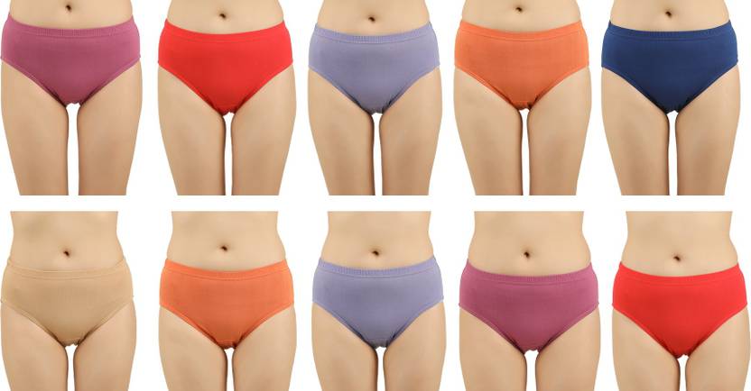Nimmi Pack of 10 Women Hipster Multicolor Panty