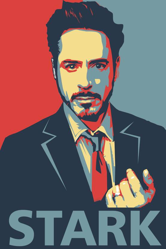 Tony Stark Boy Paper Print