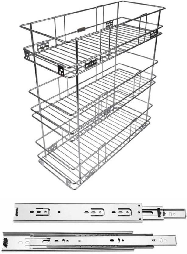 Sanjari Dish Drainer Kitchen Rack Steel Modular Kitchen Basket