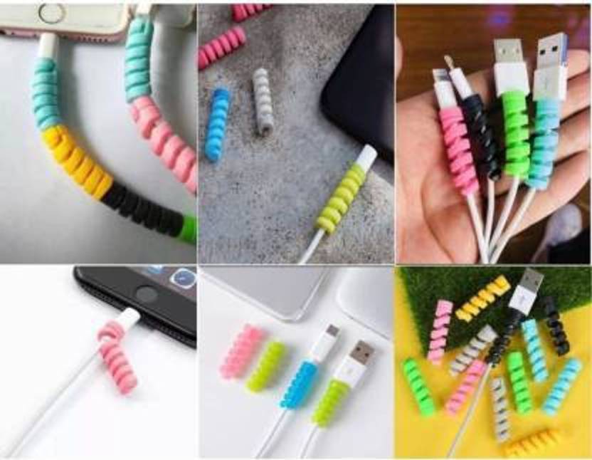 menaso Spiral Charger Cable Protector Data Cable Saver Charging Cord Protective Cable Cover Cable Protector