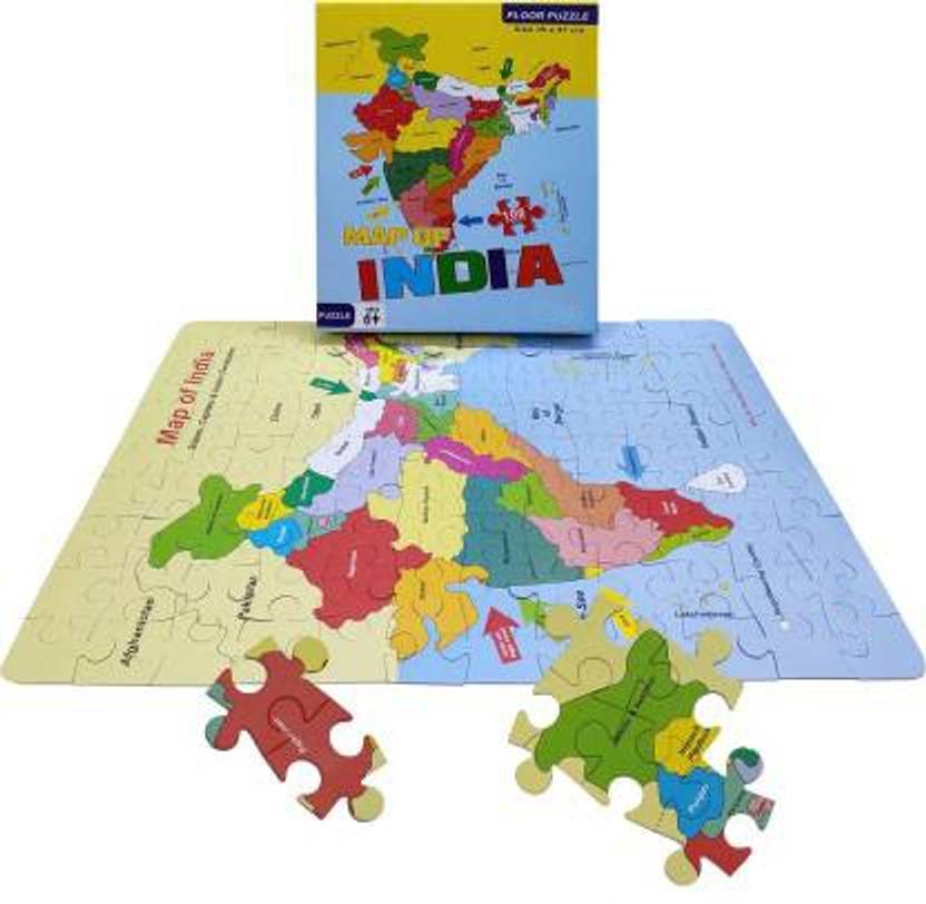 Toyvala Unique Map Of India Jigsaw Puzzle Learning/ Educational Game