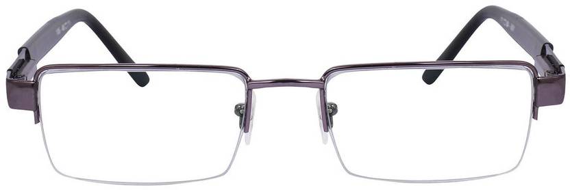 Half Rim (+1.50) Rectangle Blue Cut Reading Glass For Men  (48 mm)