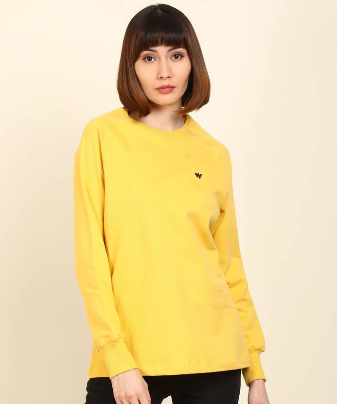Wildcraft Women Full Sleeve Solid Sweatshirt