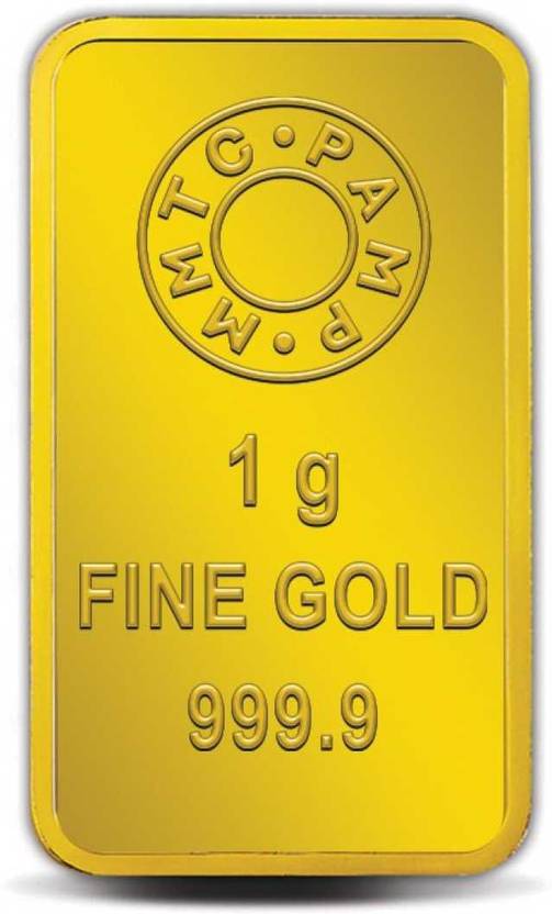 MMTCPAMP India Pvt Ltd Lotus 24 (9999) K 1 g Yellow Gold Bar Price in India Buy MMTCPAMP